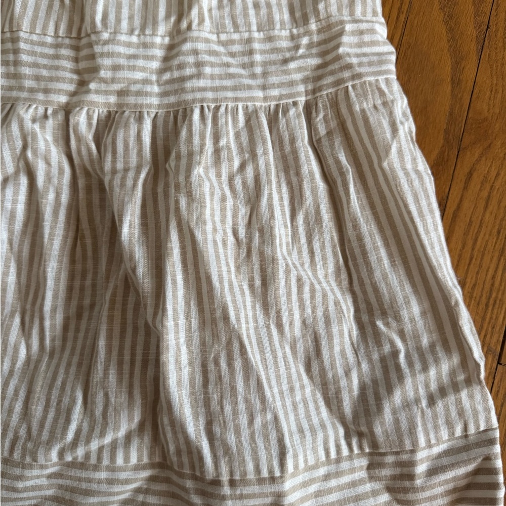 Anthropologie Linen Cottagecore midi dress - Picture 3 of 7